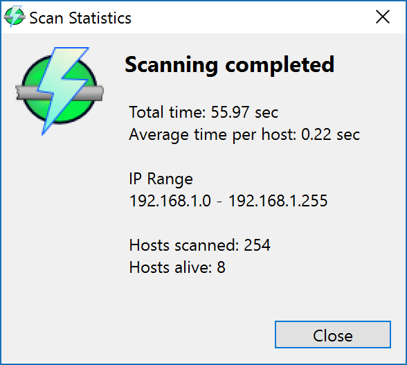 Angry ip scanner step 3