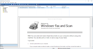 Scan document windows fax and scan step 2