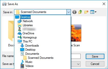 Scan document windows fax and scan step 7