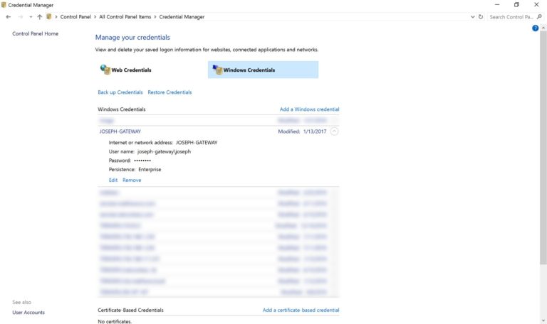 How To Remove Saved Credentials Windows MyTechJam