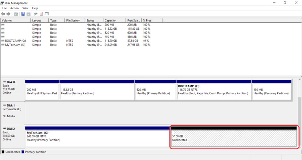 how to shrink volume on a hard drive step 4