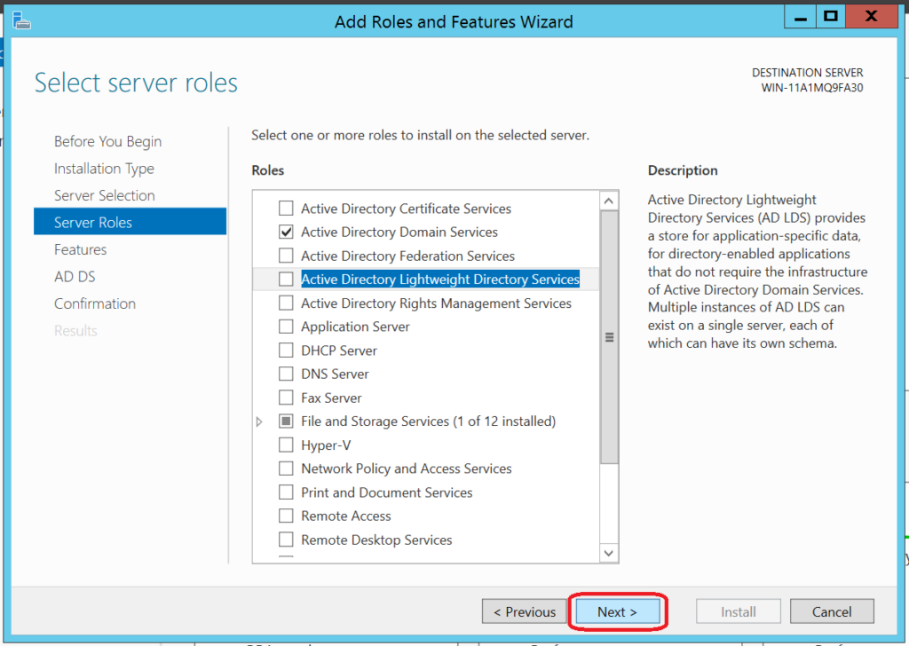 install server roles 2012 r2 step 6