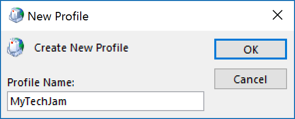 add new outlook profile step 4