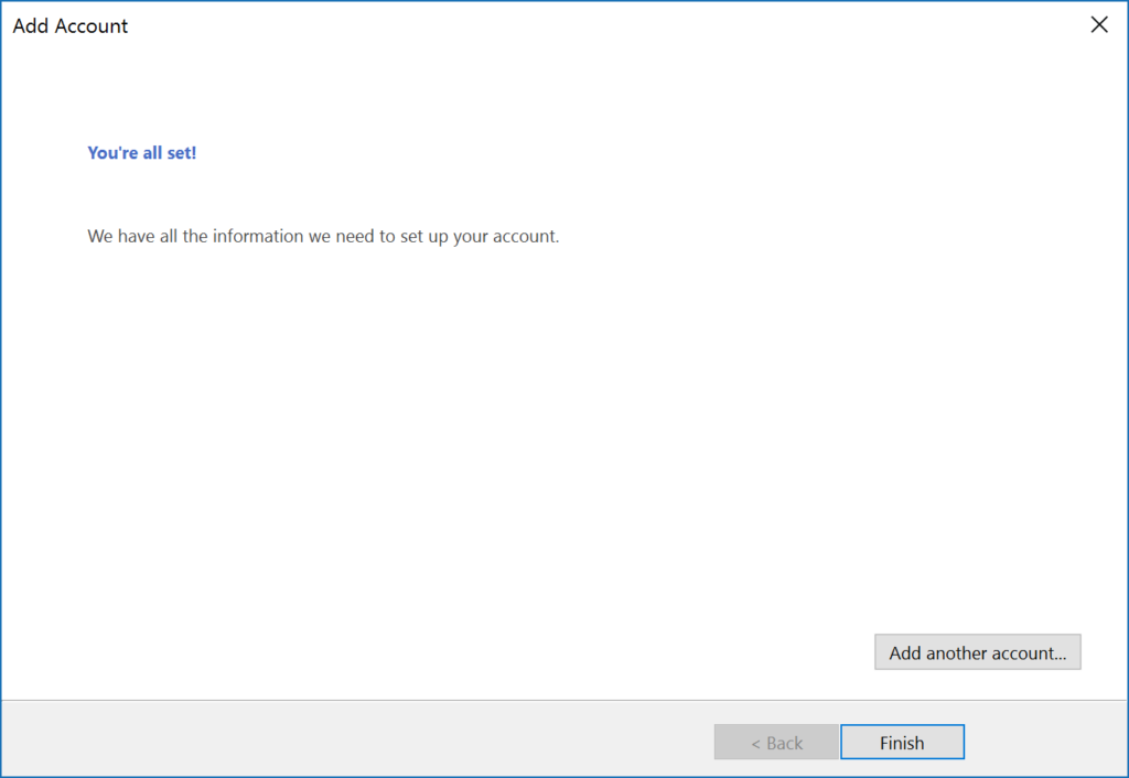 add gmail account outlook step 11