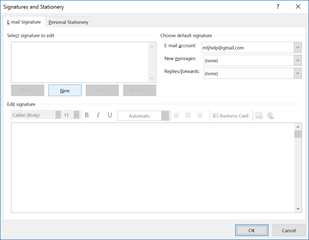 How To Set Up an Email Signature in Outlook | MyTechJam